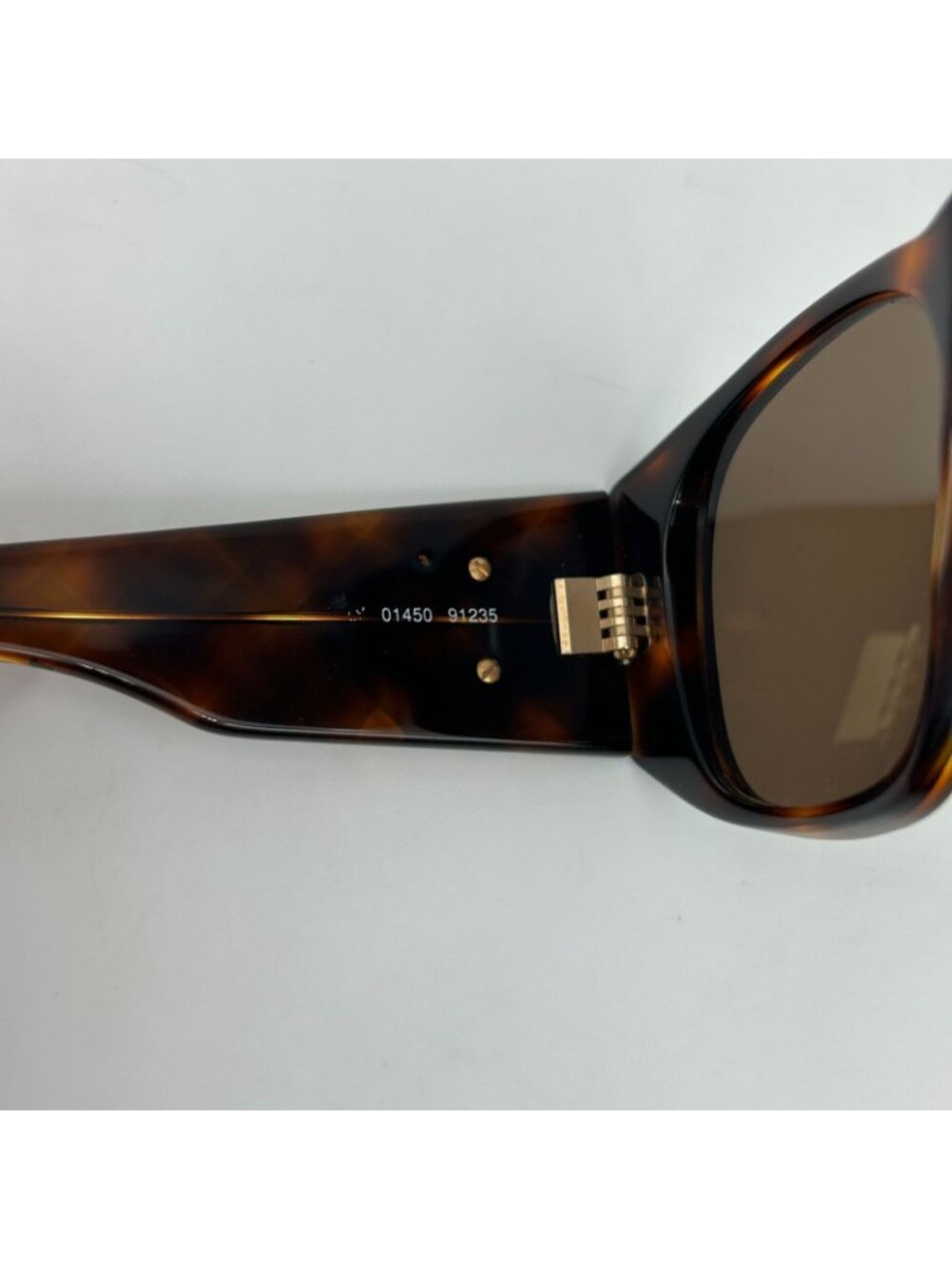 Chanel Vintage Quilted CC Logo Marble Brown Gold Acetate Sunglasses Eyewear - Picture 8 of 11